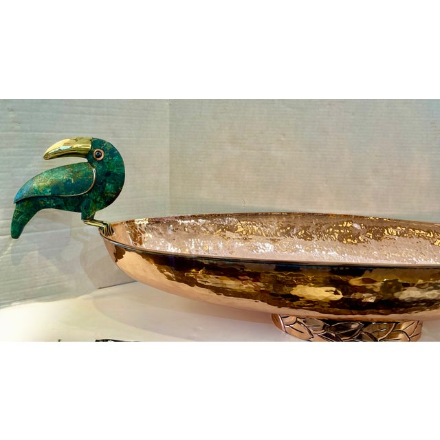 Juist in! A very rare and 40" wide, substantial and highly collectible Mid-Century Modernist centerpiece bowl designed and...