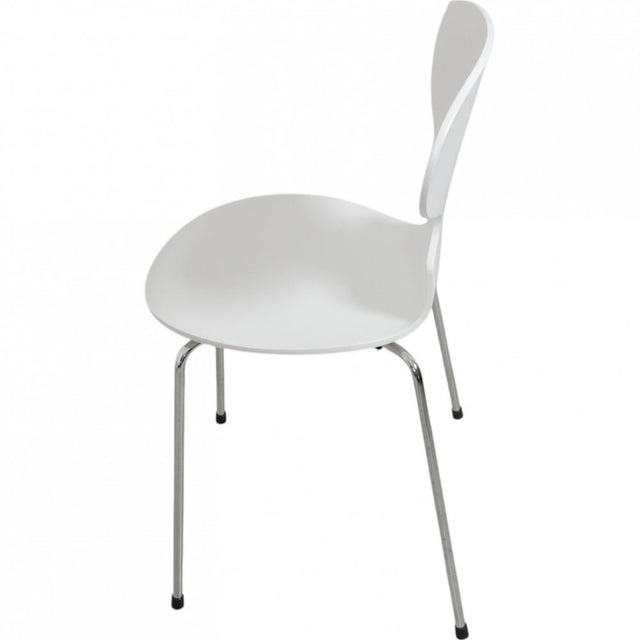 White White Ant Chairs by Arne Jacobsen, Set of 6 For Sale - Image 8 of 18