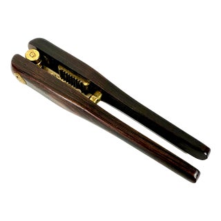 Mid-Century Modern Rosewood and Brass Nutcracker by Poul Knudsen, 1950s For Sale