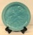 Aqua Vintage Aqua Ceramic Plate With Stand For Sale - Image 8 of 8
