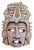 Vintage Pre-Columbian Style Ceramic Wall Mask, 1950s For Sale