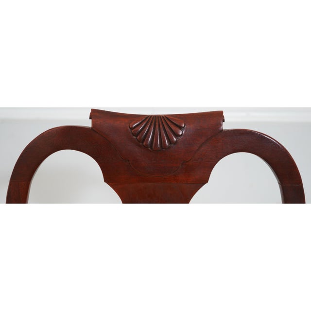 1980s Set of 8 Baker Historic Charleston Mahogany Dining Room Chairs For Sale - Image 5 of 18