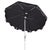 Modern Zimmerman 9 Ft Market Umbrella, Black & White/Chrome Pole For Sale - Image 3 of 5
