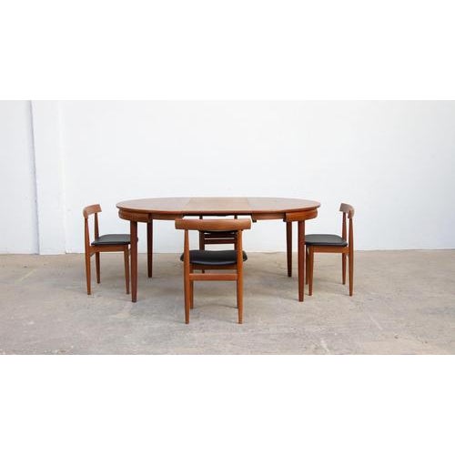 Roundette Dining Table and Chairs by Hans Olsen for Frem Røjle, 1960, Set of 5 For Sale - Image 9 of 11