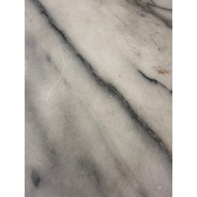 Classic Marble and Iron Bistro Table For Sale - Image 9 of 12