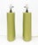 Late 20th Century Modernist Lime Green Glazed Ceramic Lamps, Pair For Sale In New York - Image 6 of 6