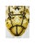 Metal Vintage Mid Century Era Murano Caged Glass Pendant Lantern Attributed to Seguso, Amber Glass For Sale - Image 7 of 9