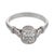 Art Deco 1920s Art Deco Inspired Gia 1.57 Carat Old Mine Cut Diamond Platinum Engagement Ring, Size 5.75 For Sale - Image 3 of 8