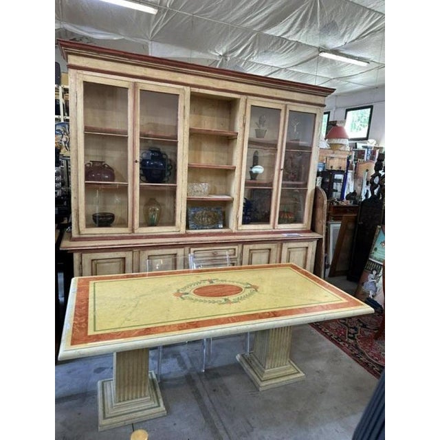 Marble Dining Table with Column Bases, 1970s For Sale - Image 14 of 18