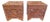 Pair of Vintage Anglo-Indian Hand-Carved Teak Side Tables / Storage Chests For Sale