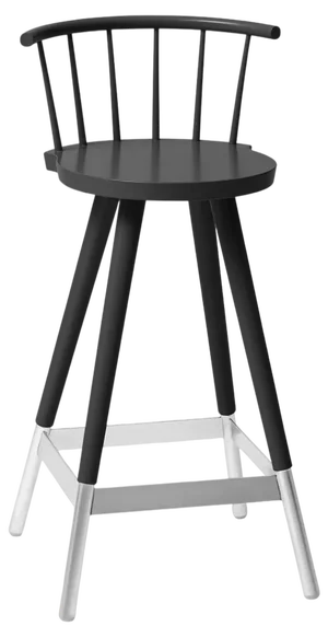 Black Tupp Barstool by Storängen Design