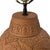 Vintage 1970's Chapman Chinoiserie Relief-Carved Terracotta Lamp W/ Original Shade For Sale In Los Angeles - Image 6 of 12