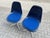 Beautiful Eames sidechair pair. The fiberglass shell is from Herman Miller/Vitra and sits on a great LaFonda base. with a...