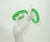 Glass Green Glass Jadeite Style Bangle Bracelets, a Pair For Sale - Image 7 of 7