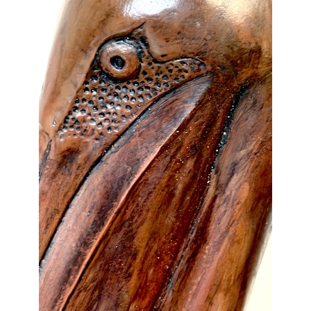 Mid 20th Century Monumental Art Moderne Bronze Pelican Sculpture, USA, Circa 1940s For Sale - Image 5 of 18