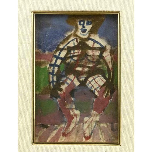 Mino Maccari, Nude Woman, 1975, Mixed Media Tempera on Board, Framed For Sale - Image 4 of 4