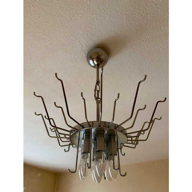 Murano Glass Tongue Chandelier by Venini for La Murrina, Italy, 1970s For Sale - Image 9 of 10