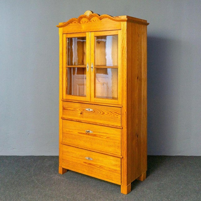 Biedermeier Pine Kitchen Cupboard For Sale - Image 4 of 18