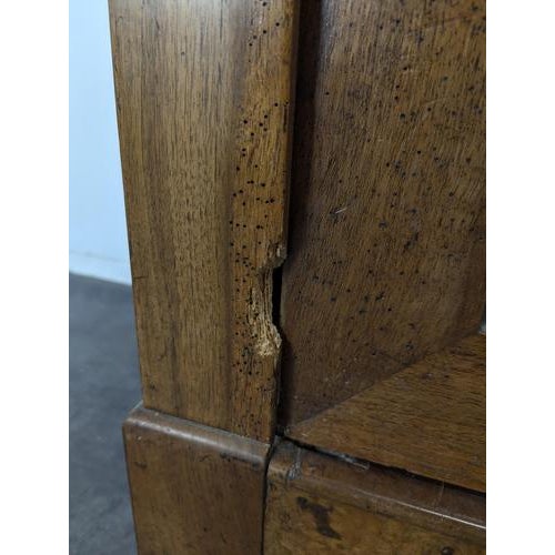 Louis Philippe Glass-Fronted Bookcase in Walnut For Sale - Image 7 of 8