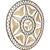 Decorative vintage round wall hanging featuring a handwoven natural fiber design.The openwork composition incorporates...