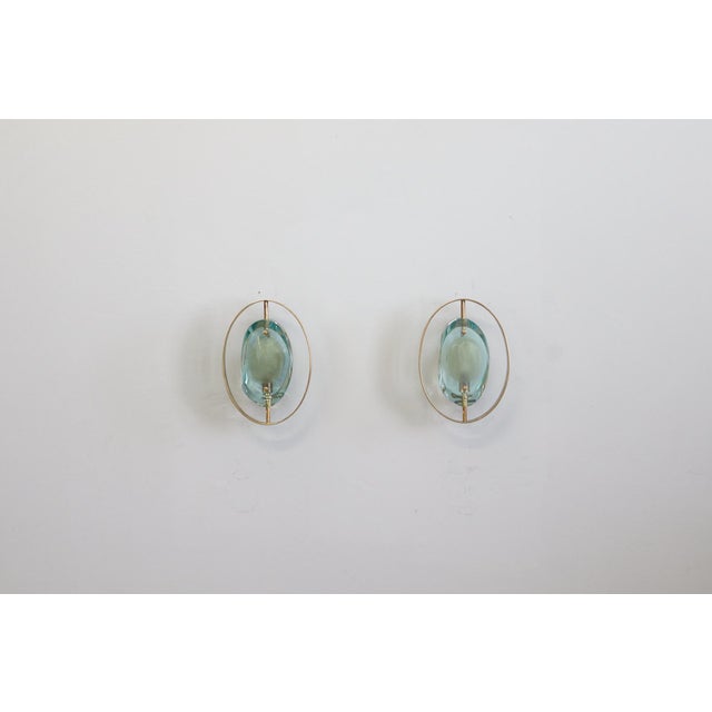 Fontana Arte Model 2240 Wall Lights by Max Ingrand for Fontana Arte, 1959, Set of 2 For Sale - Image 4 of 17