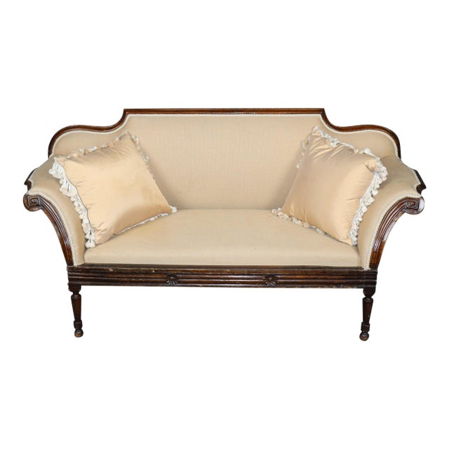 Period English 1790-1820s Era Mahogany Regency Settee For Sale