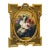 French Rococo Floral Wall Art – Ornate Gold Leaf Frame With Elegant Flower Painting For Sale