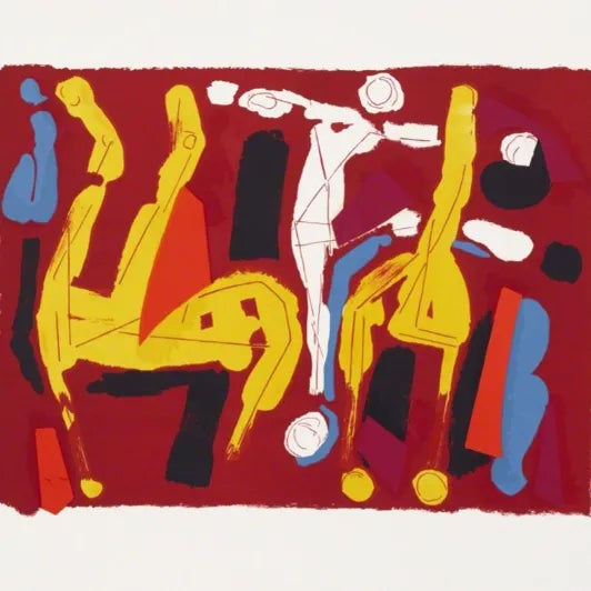 Marino Marini Marino Marini Signed Original Lithograph Chevaux Et Cavalier-v 1974 Framed For Sale - Image 4 of 4