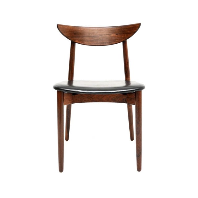 An exceptionally beautiful Danish vintage dining / desk chair by Harry Ostergaard for Randers. It was made in Denmark in...