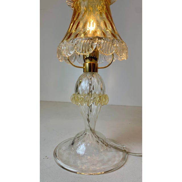 Murano Table Lamp in the style of Barovier & Toso, 1980s For Sale - Image 13 of 18