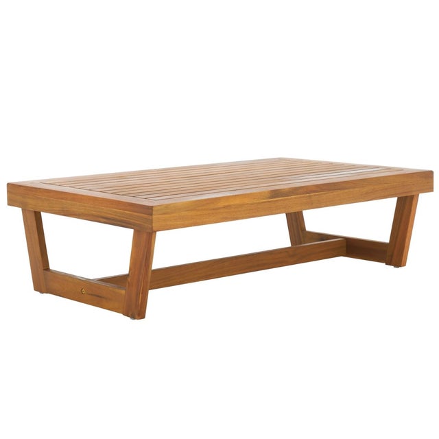 Wood Lynn Coffee Table, Natural For Sale - Image 7 of 9