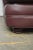 Animal Skin 1990s Classic Leather Plum Sofa For Sale - Image 7 of 13