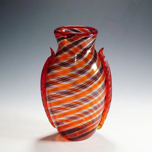 Murano Glass Spirale Vase by Eugenio Ferro, 2009 For Sale - Image 3 of 11