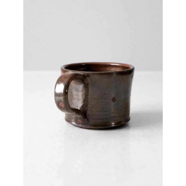 Contemporary Vintage Studio Pottery Mug For Sale - Image 3 of 8