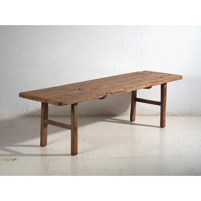Long Antique Chinese Shandong Bench Table in Wood For Sale - Image 12 of 12