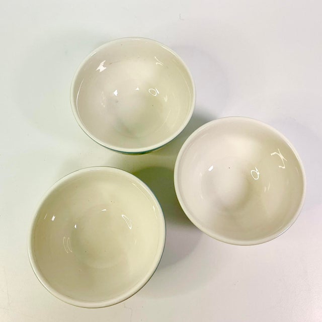 Adam Pfaltzgraff Early 21st C Vintage Boho Chic Merlot Grape Motif Dessert Bowls - Set of 3. For Sale - Image 4 of 16