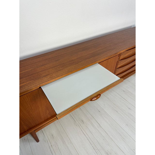 Large Mid-Century Minimalistic Teak Sideboard, 1960s For Sale - Image 10 of 16