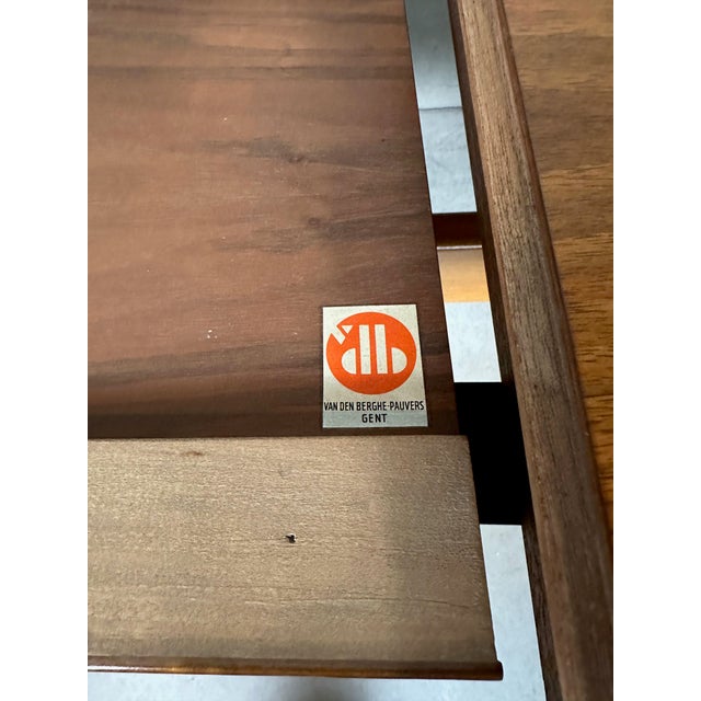 Black Vintage Dining Table and Chairs by Jos de Mey for Van Den Berghe Pauvers, 1960s, Set of 7 For Sale - Image 8 of 18