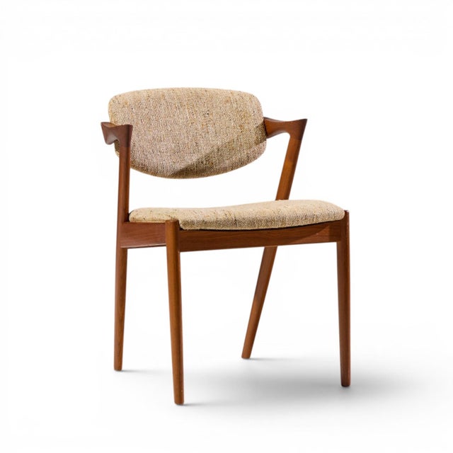 Kai Kristiansen Kai Kristiansen Model 42 Mid Century Danish Teak Z Dining Chairs - Set of 6 For Sale - Image 4 of 10