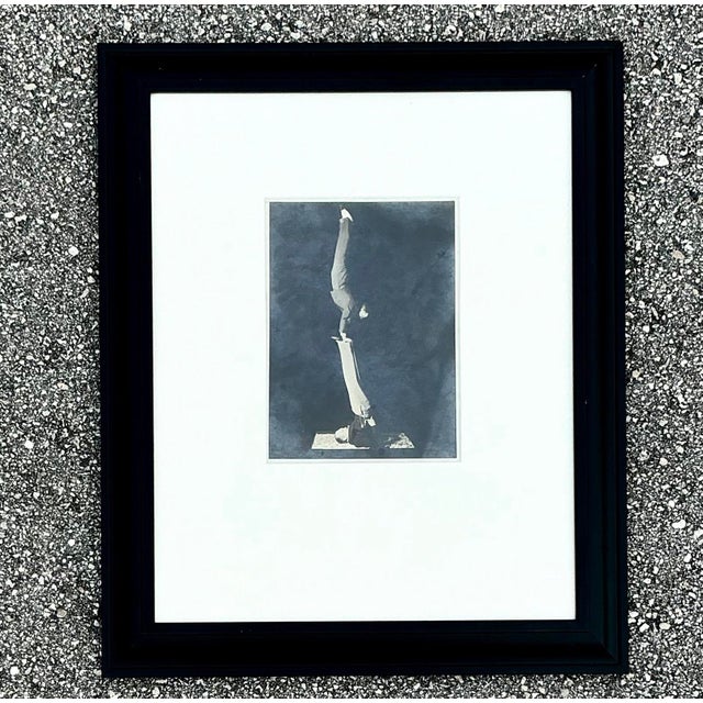 Vintage Boho Black and White Photo of Acrobats For Sale - Image 11 of 12