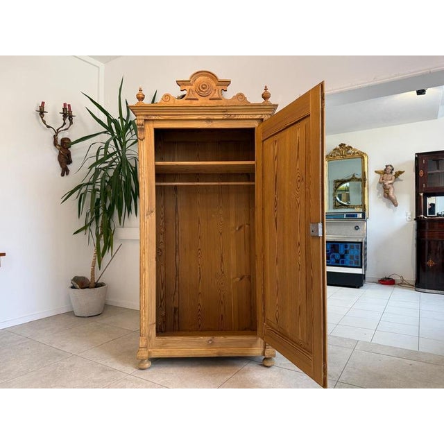 Gründerzeit Farmhouse Wardrobe in Wood For Sale - Image 4 of 17