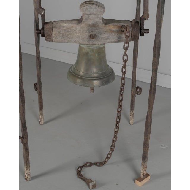 19th Century 19th Century Bronze Bell With Roof Top Zinc Cupola For Sale - Image 5 of 13