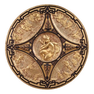 F. Barbedienne, Shield, 1860, Gilded Wood For Sale