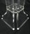Glass Set of 4 Lucite Dining Chairs Square Dining Table on Single Pedestal Base - 5 Pieces For Sale - Image 7 of 13