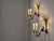 Hollywood Regency Style, Swan Wall Lights or Sconces, Gilt Metal, Crystal, France, 1930s Striking pair of Hollywood...