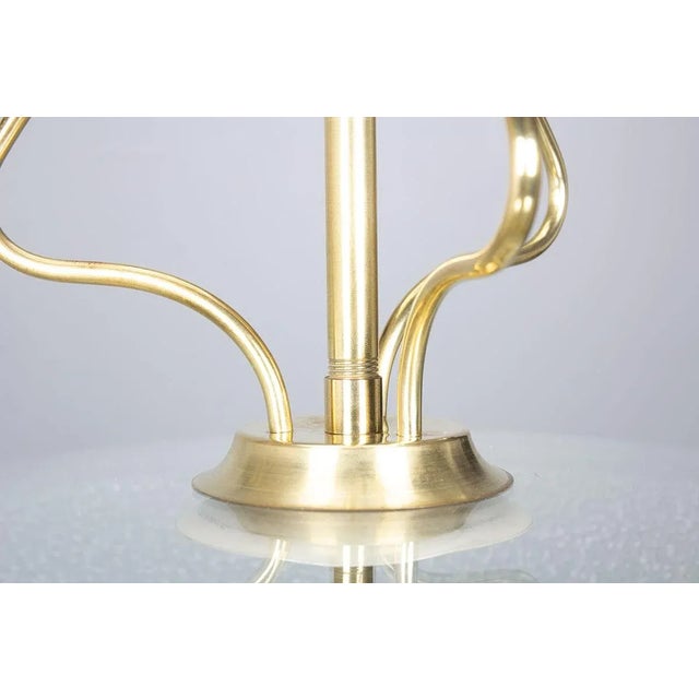 Gold Italian Pendant Lamp in Glass, 1950s For Sale - Image 8 of 10