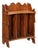 Small Portable Walnut Bookcase For Sale