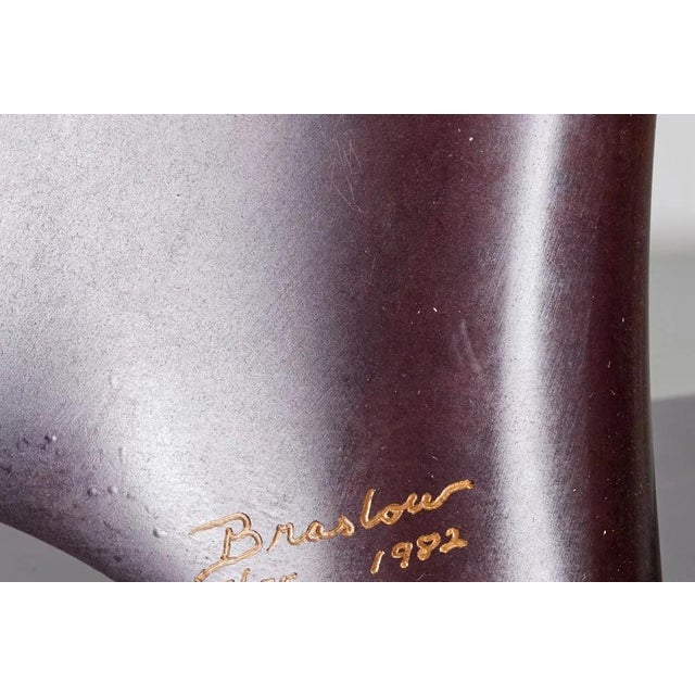 1980s 1980s Paul Braslow Bronze & Gilt Modern Sculpture For Sale - Image 5 of 5