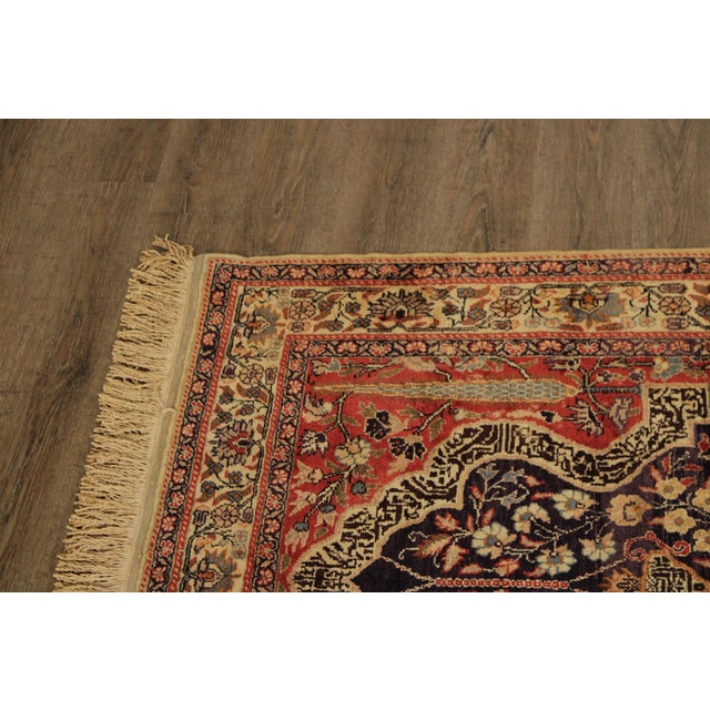 Persian Hand Knotted Prayer Rug For Sale - Image 4 of 18