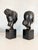 Pair of Vietnamese Bronze Bust Sculptures Nguyen Thanh Le Attribution Luxury Asian Art | Mid-Century Patinated Bronze Circa 1950’s For Sale - Image 11 of 12